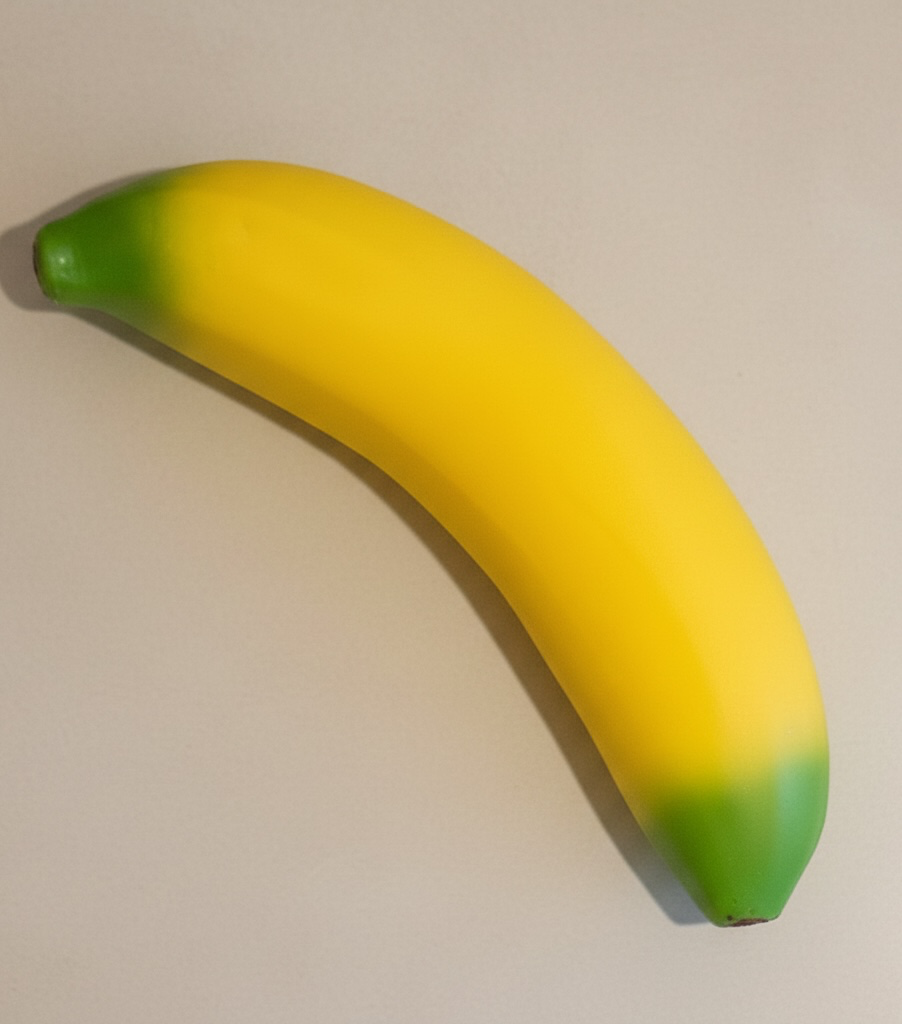 Giant 40cm Squishy Banana Stress Toy - Cream Filled TPR Sensory Stretch Toy