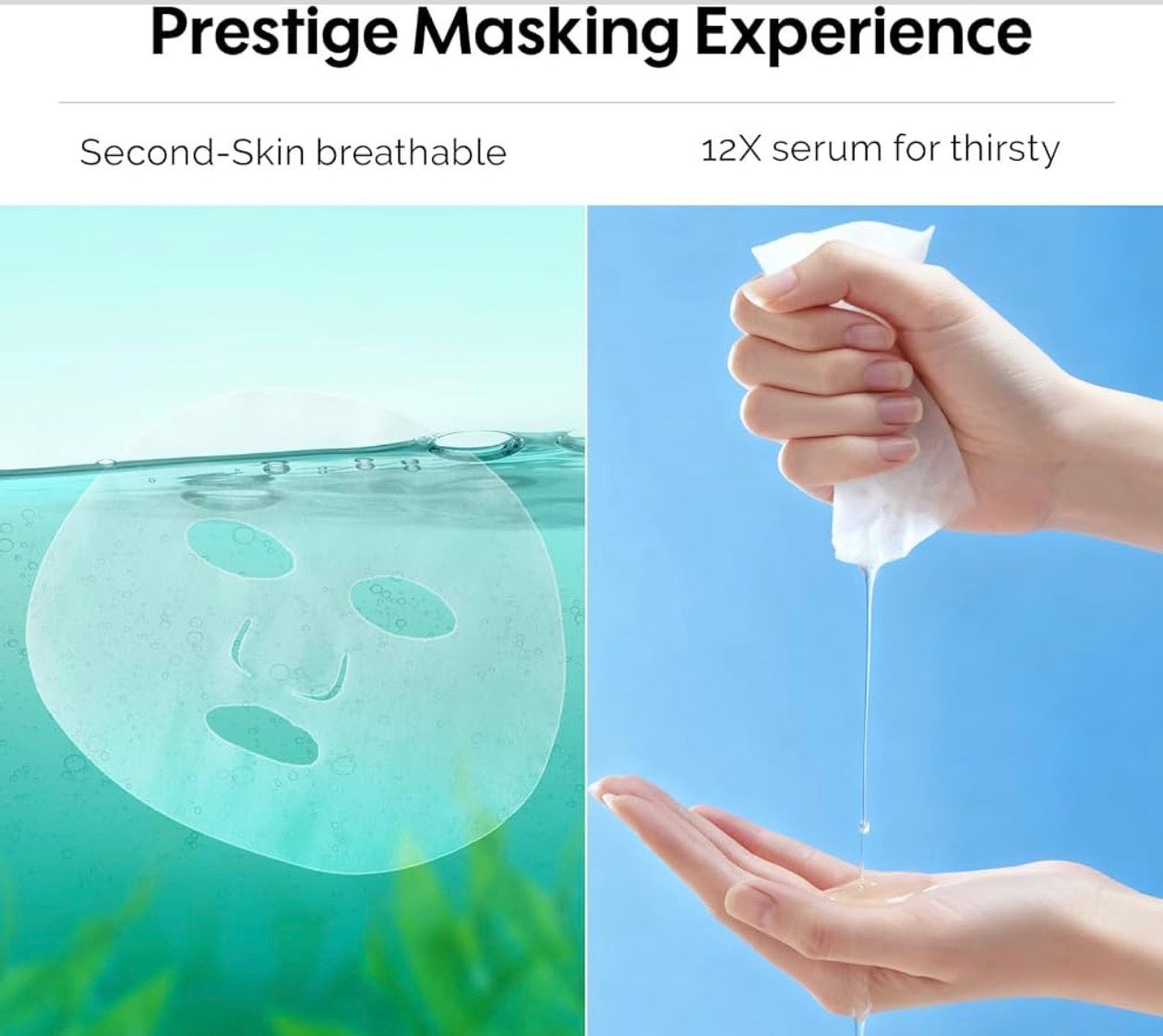ZealSea Rescue & Repair Duo Facial Mask Set (8 Pack, 4+4) – Cicalix Soothing Rescue Serum Mask & Ceramidbar Skin Barrier Reset Mask – Hydrating, Plumping, Anti-Aging Clinic-Grade Derm Solution