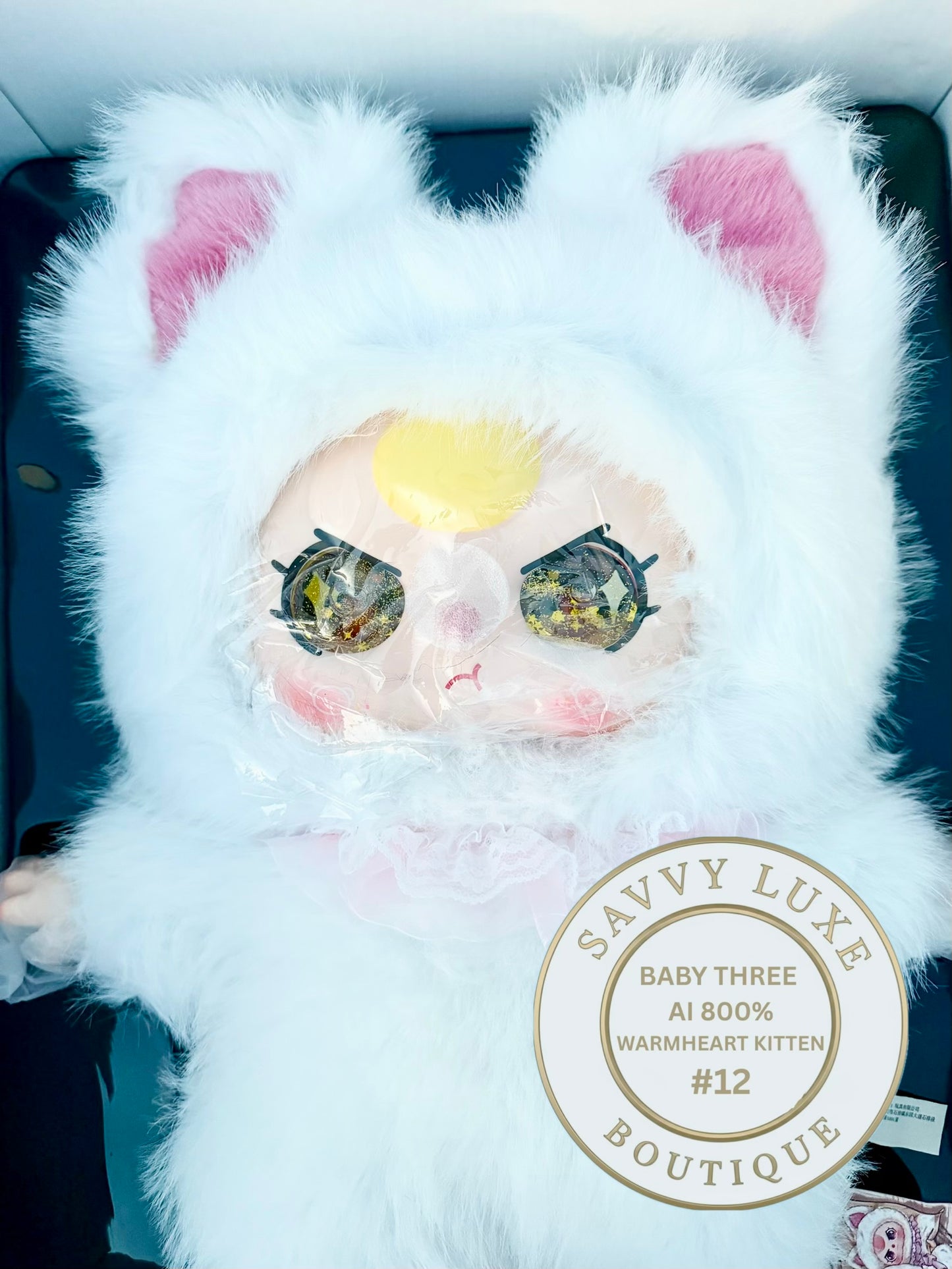 Baby Three Ai 800% Warmheart Kitten Plush - Various Eye Styles, Expressions & Accessories
