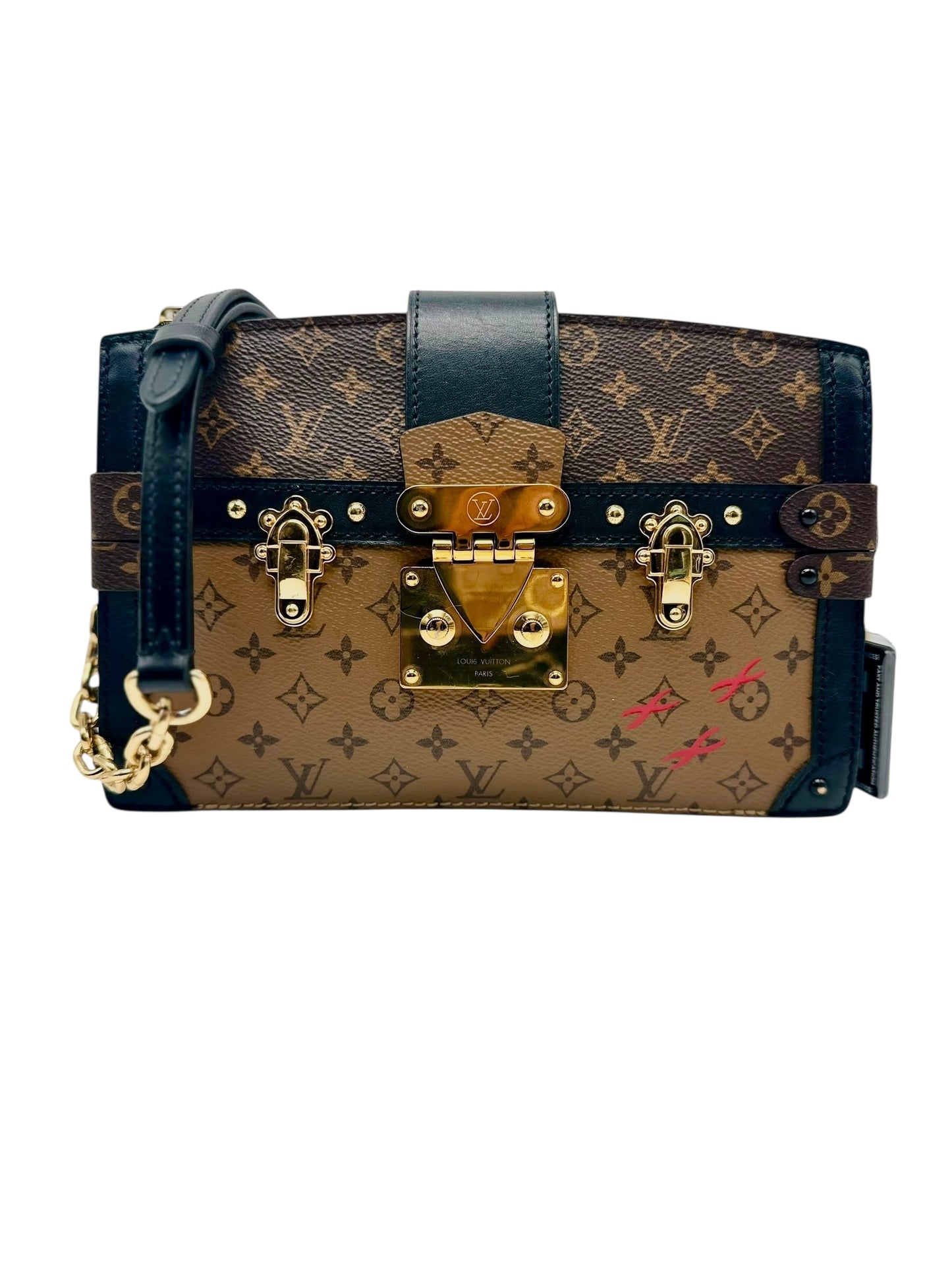 Louis Vuitton Monogram Reverse Trunk Clutch – Iconic Crossbody Bag