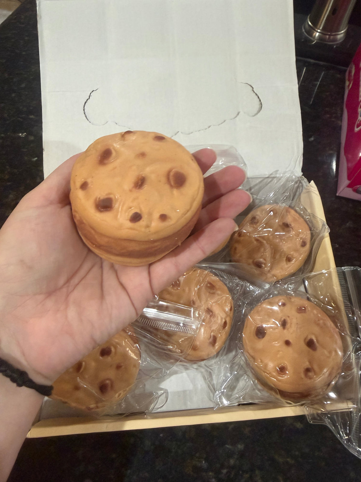 Crunchy Ice Cream Cookie Squishy Toy 8 cm Building Block & Clay Filled