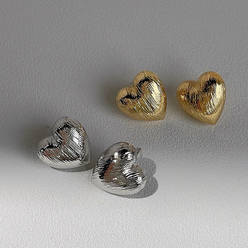 Aurora Heart Stud Earrings