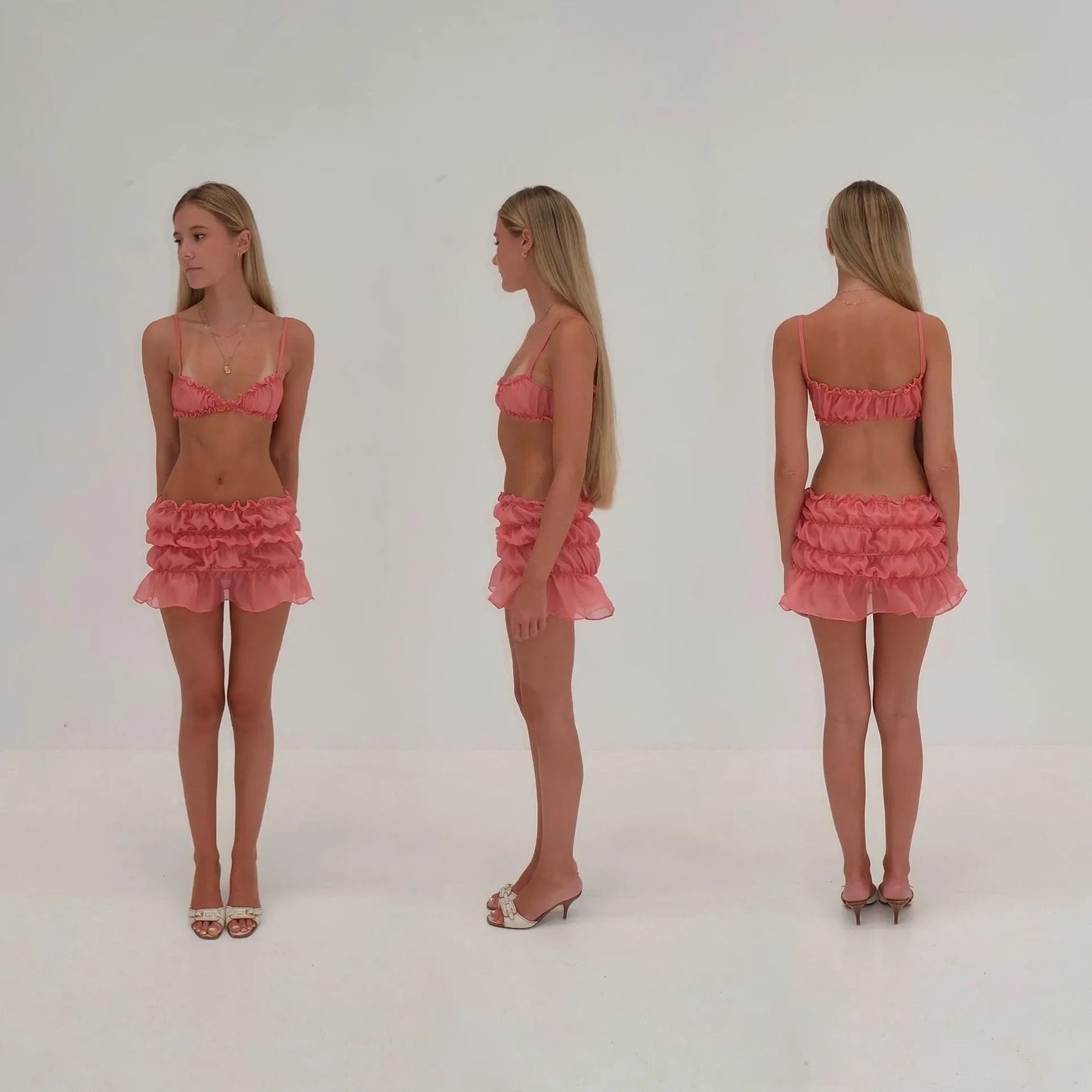 Breaking Hearts Pink Two Piece Set