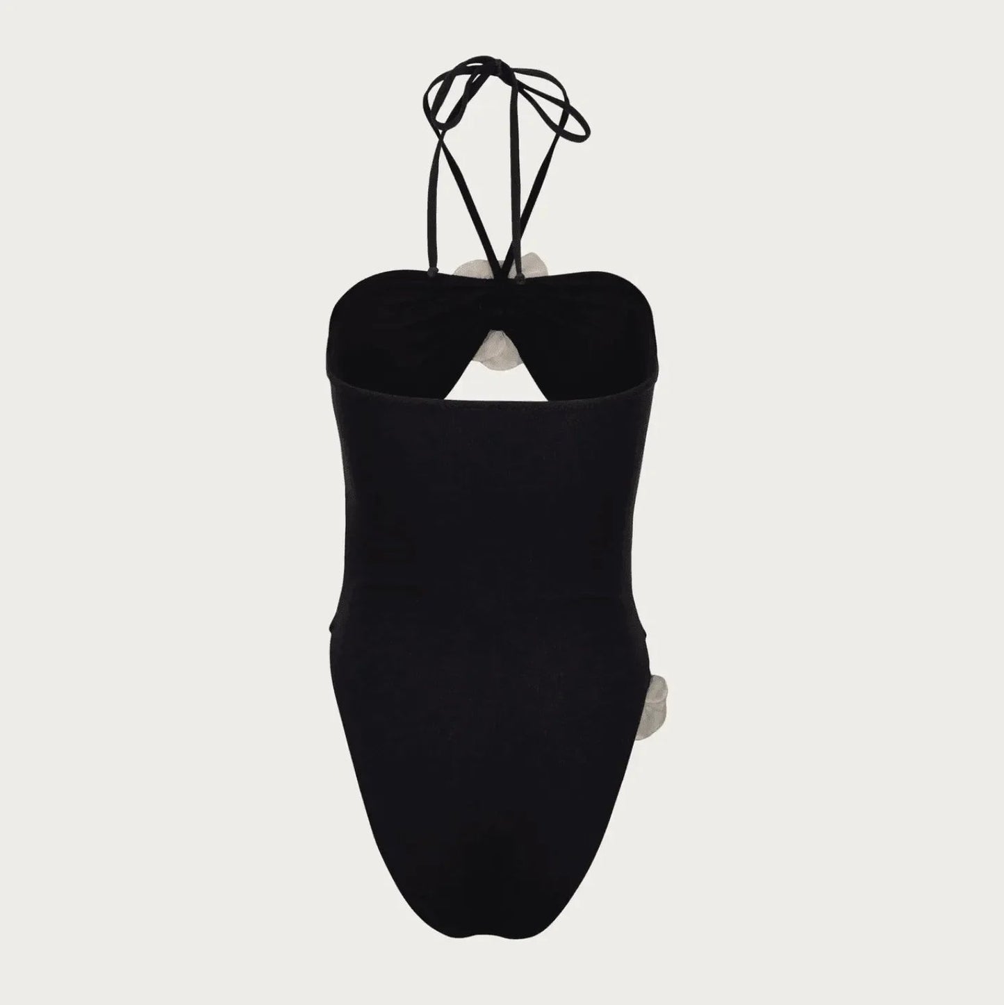 Coastal Charm Rose One Piece Black Swimsuit