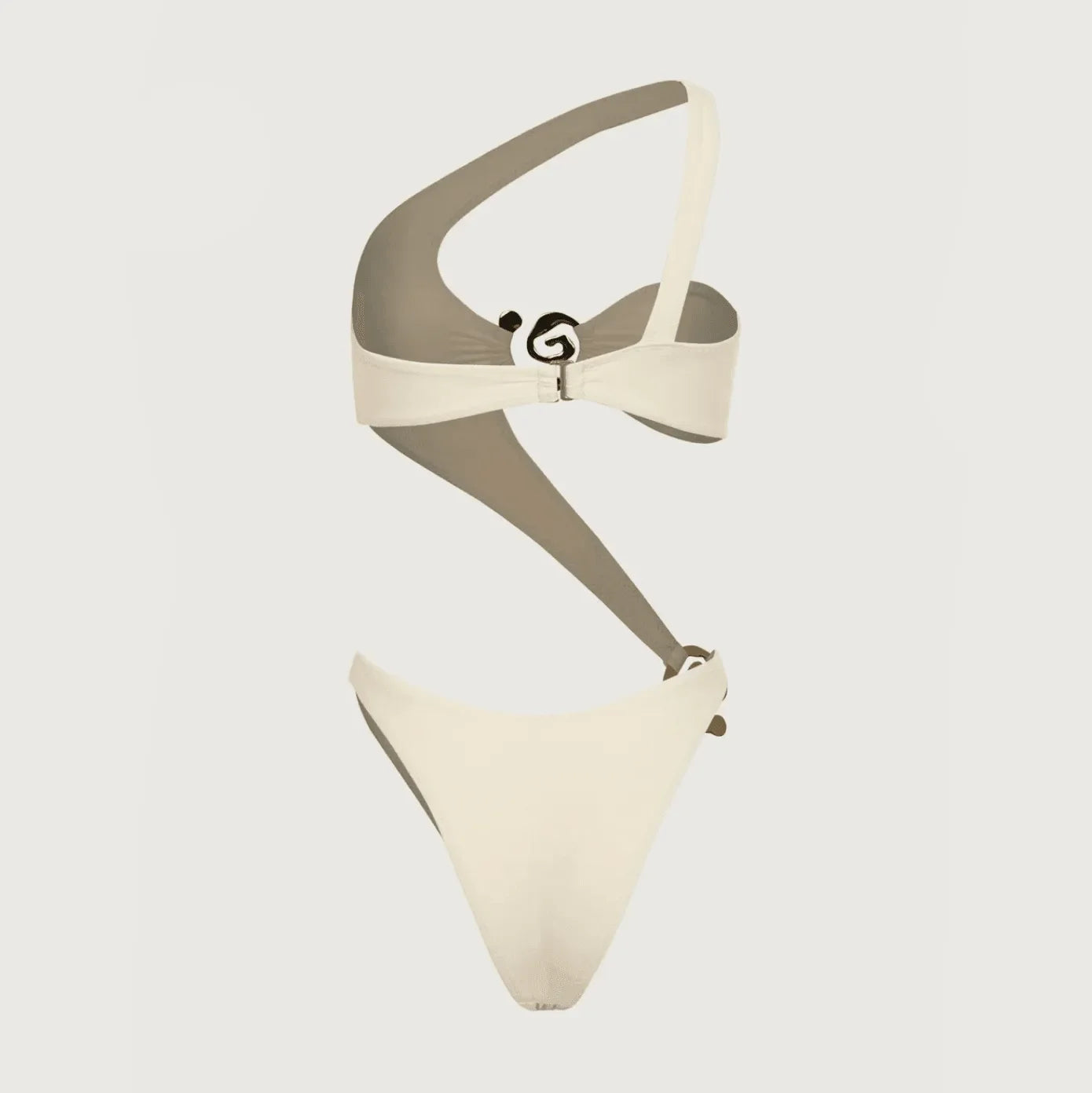 Coral Wave Ivory Spiral One-Piece Swimsuit