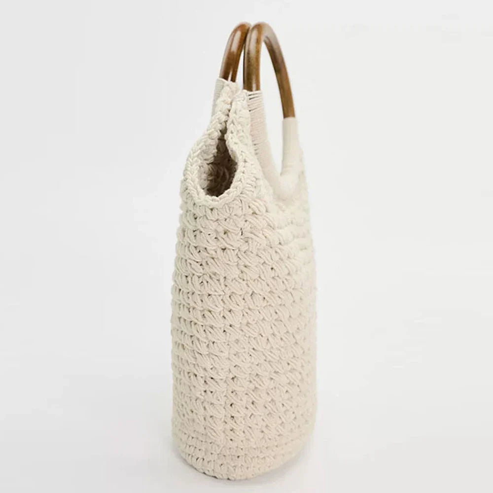 Isla Knitted Bucket Shoulder Bag