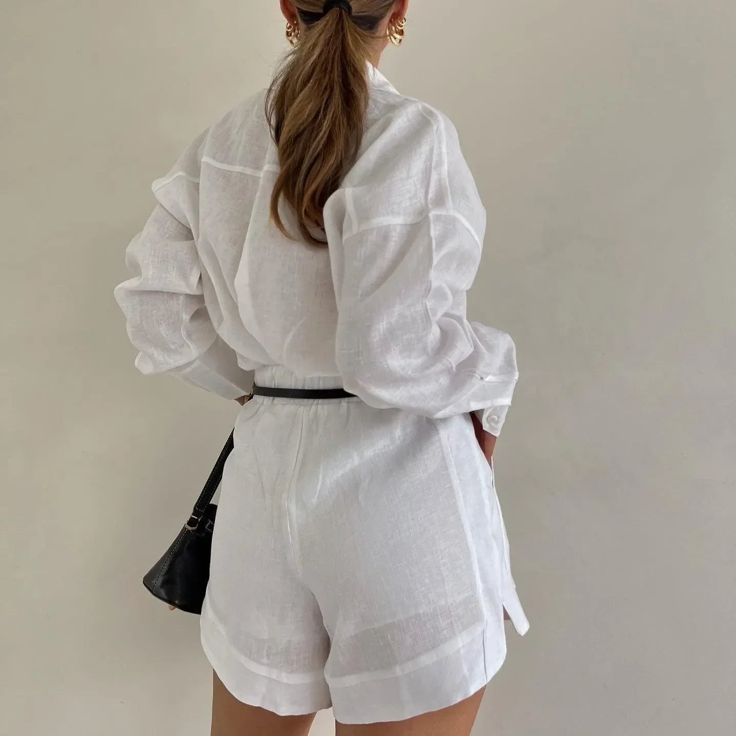 Summer On-The-Boat White Two Piece Set