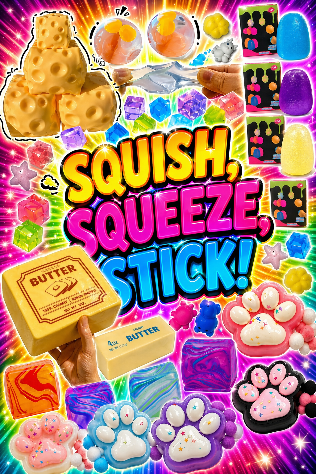 Squish, Squeeze & Sensory Fidget Toys