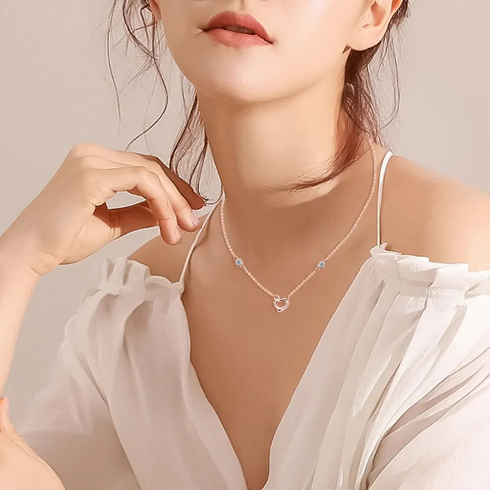 Sparkala™ 925 Sterling Silver Heart Necklace