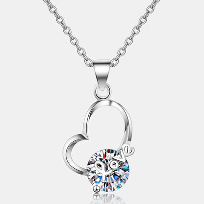 2 Carat Sparkala™ Heart 925 Sterling Silver Necklace