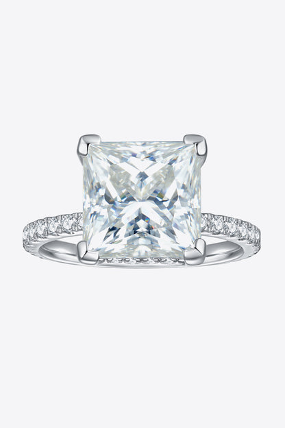 5.52 Carat Radiant-Cut Sparkala™ Ring (Platinum Over Pure Sterling Silver)