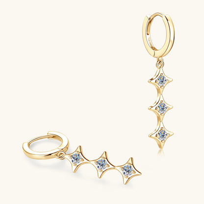Sparkala™ Pure Sterling Silver Geometric Shape Earrings