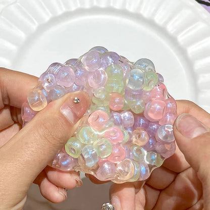 Crunchy Bead Ball Squishies 6cm Multicolor