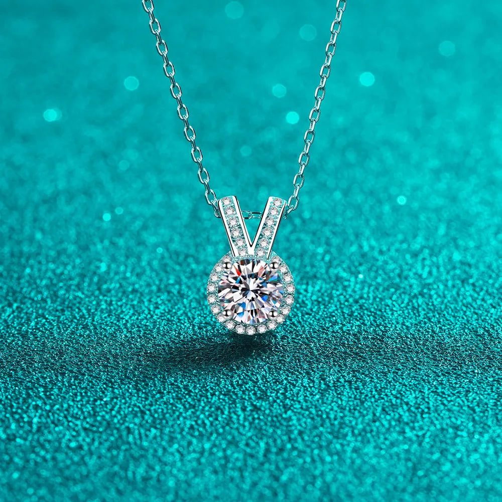 1 Carat Sparkala™ Rabbit Ears Shape Pendant Necklace