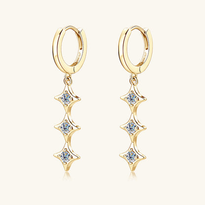 Sparkala™ Pure Sterling Silver Geometric Shape Earrings