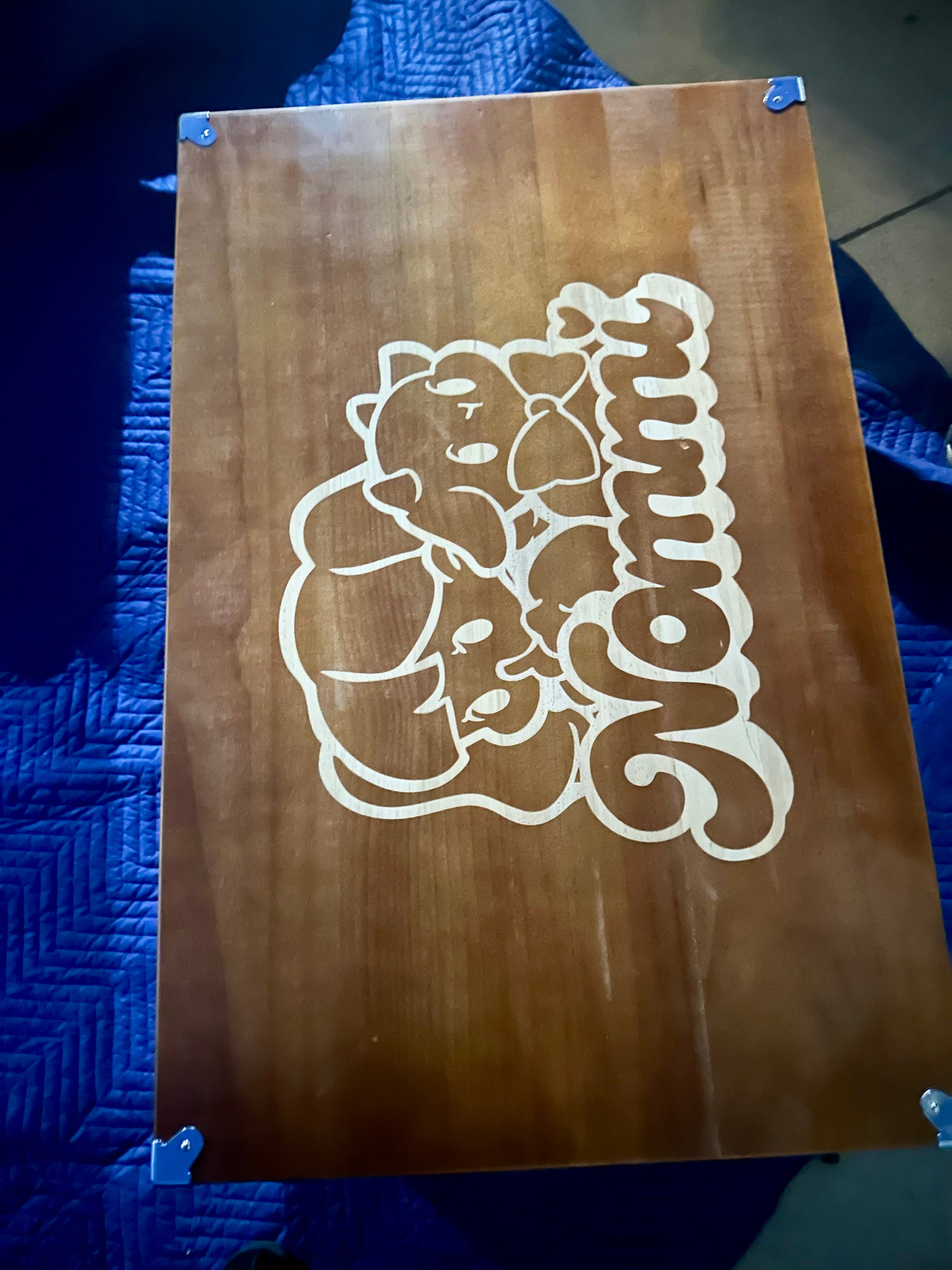 Authentic Nommi 2000% Heart Words Giant Plush - Limited Edition Collector’s Set with Wooden Crate & Engraved Card