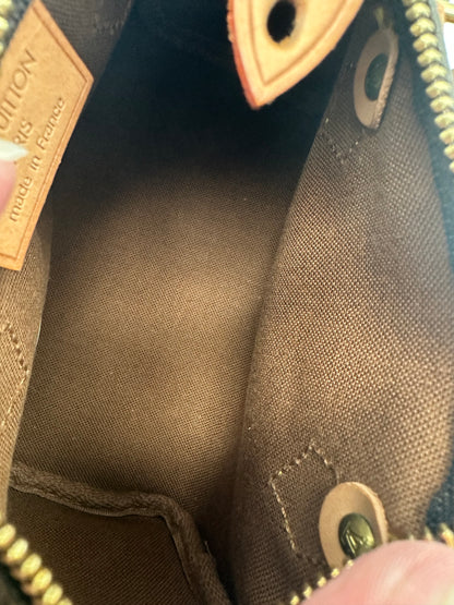 Louis Vuitton Nano Speedy Monogram Canvas with Strap – Excellent Condition