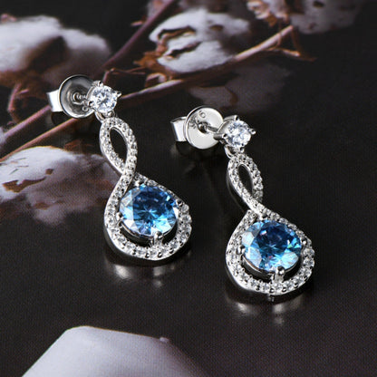 1 Carat Sparkala™ Pure Sterling Silver Earrings
