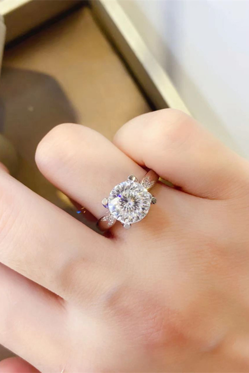 2 Carat Brilliant Round Cut Sparkala™ Platinum Over Pure Sterling Silver Ring