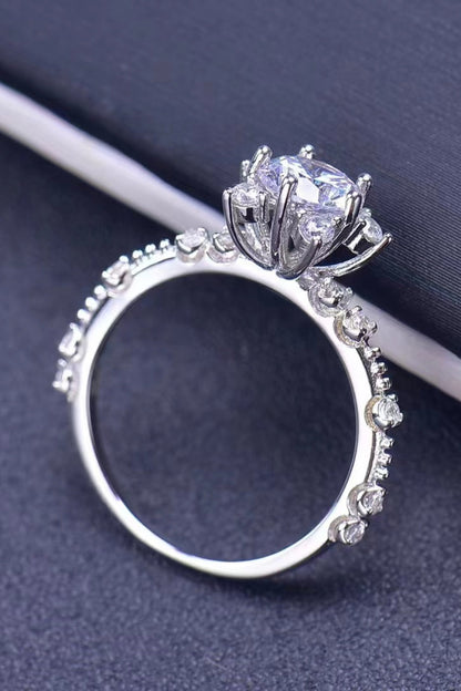 1 Carat Brilliant Round Cut Sparkala™ 6-Prong Ring