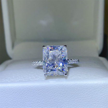 5 Carat Radiant Cut Sparkala™ 925 Sterling Silver Ring