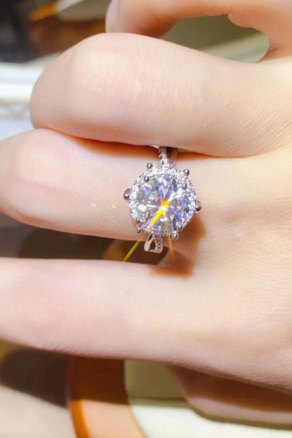 2 Carat Brilliant Round Cut Sparkala™ Platinum Over Pure Sterling Silver Ring