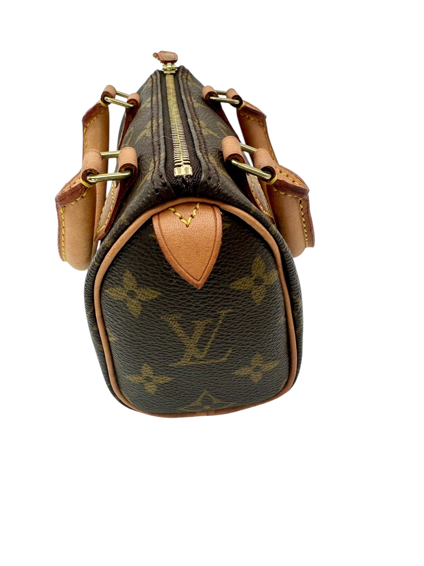 Louis Vuitton Nano Speedy Monogram Canvas with Strap – Excellent Condition