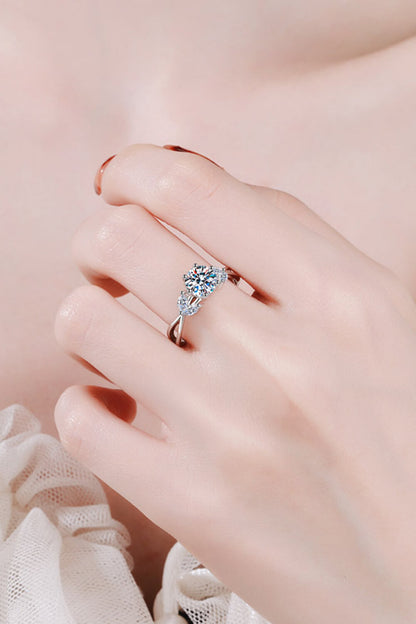 Come With Me 1 Carat Brilliant Round Cut Sparkala™ Ring (Rhodium Over Pure Sterling Silver)