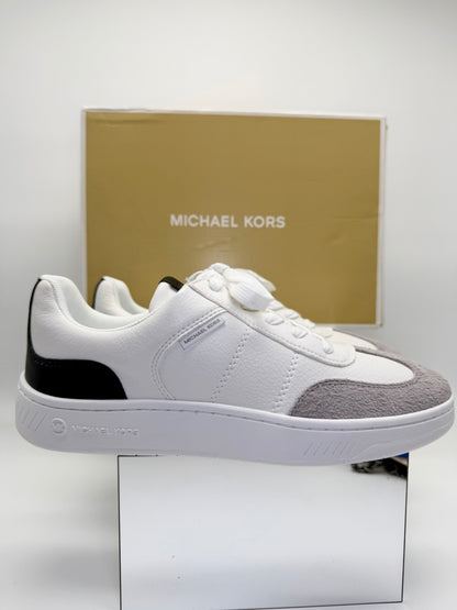 Michael Kors Men's Kai Lace-Up Sneakers – Optic White/Black (Size 10M)