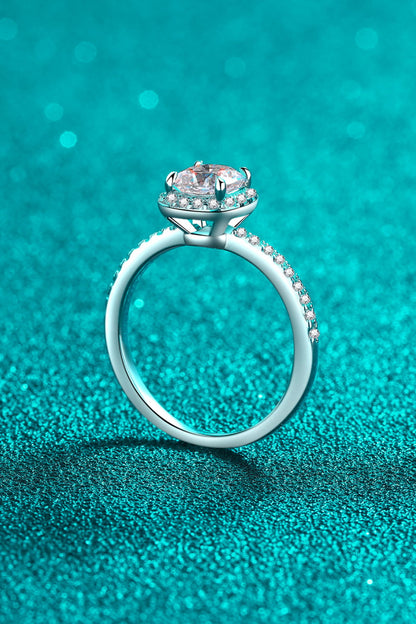 1 Carat Sparkala™ 925 Sterling Silver Halo Ring