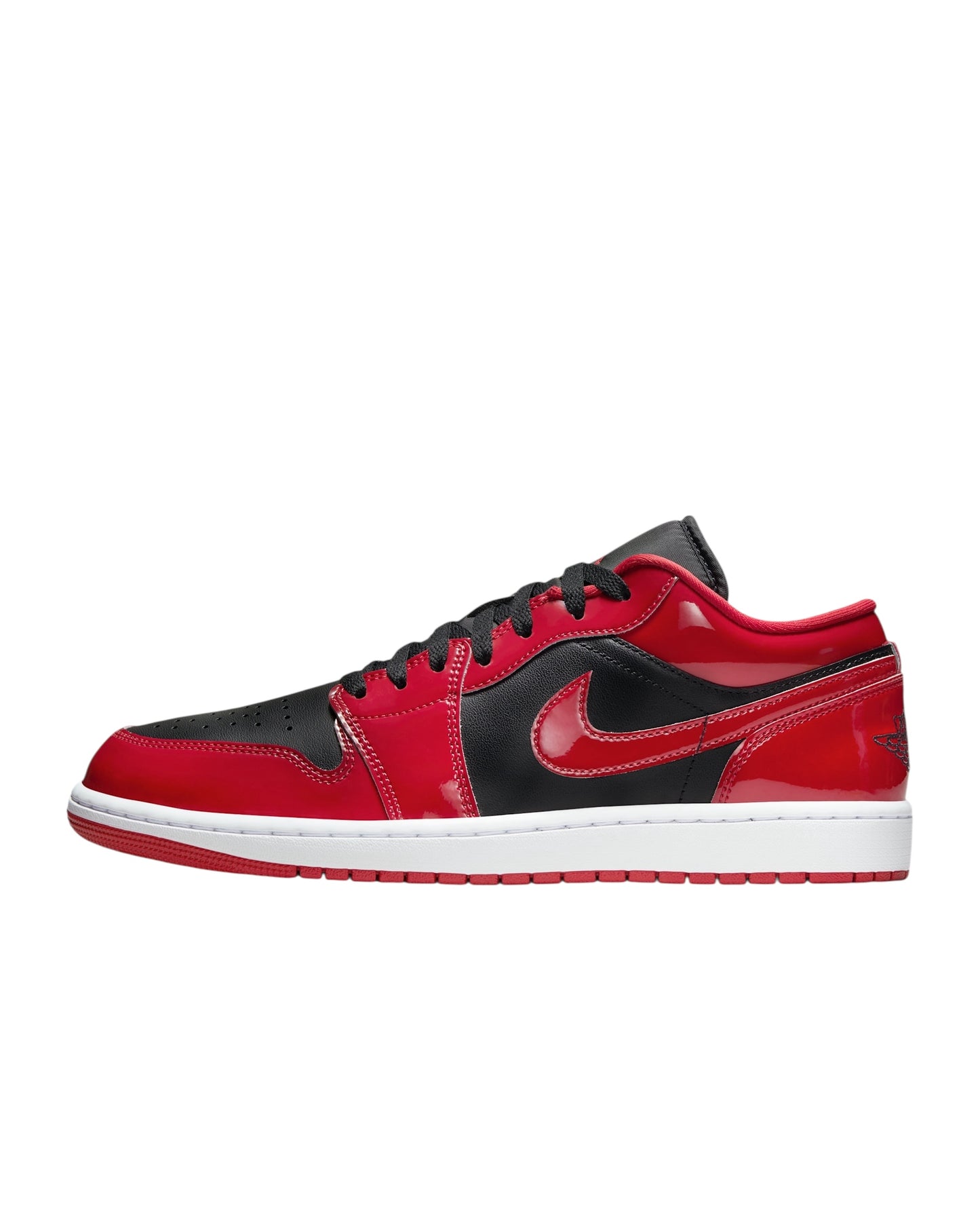 Nike Air Jordan 1 Low SE "Bred Patent" - Black/Varsity Red (HV4089-006) - Size 9 Men’s