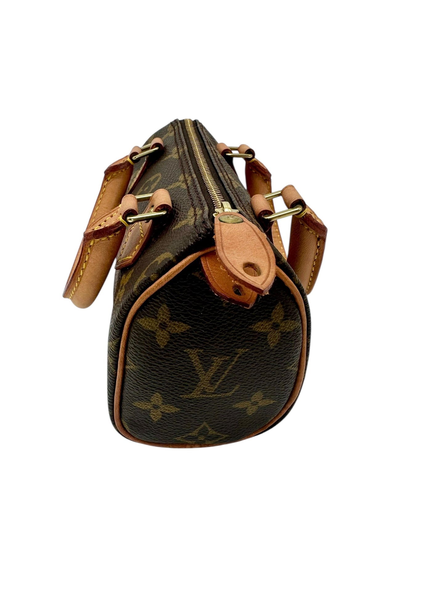 Louis Vuitton Nano Speedy Monogram Canvas with Strap – Excellent Condition