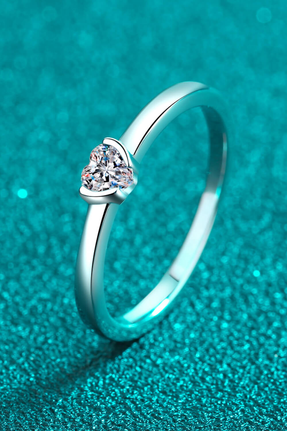 Heart-Shaped Sparkala™ Solitaire Ring