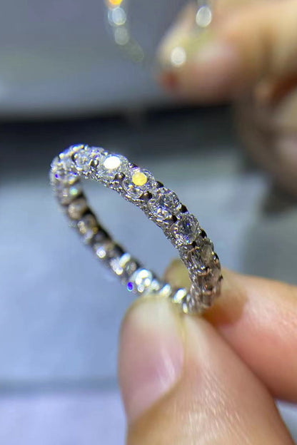 You've Got It 1.5 Carat Sparkala™ Eternity Ring (Platinum Over Pure Sterling Silver)