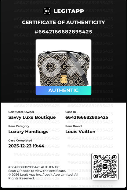 Louis Vuitton Limited Edition "Since 1854" Pochette Métis – Black Jacquard & Leather