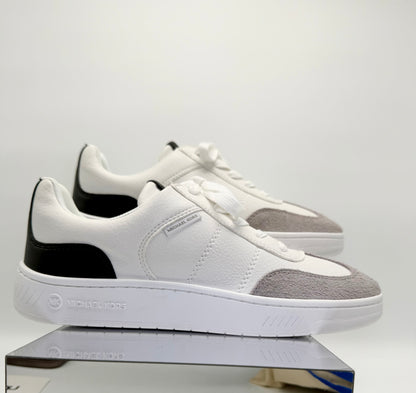 Michael Kors Men's Kai Lace-Up Sneakers – Optic White/Black (Size 10M)