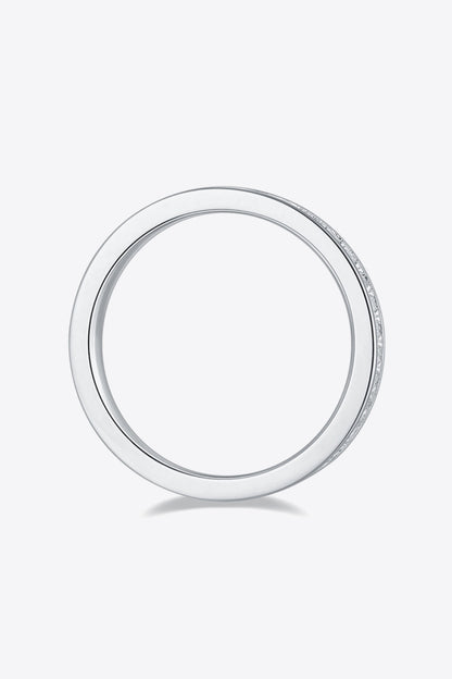 Unexplained Words Sparkala™ Eternity Ring (Platinum Over Pure Sterling Silver)