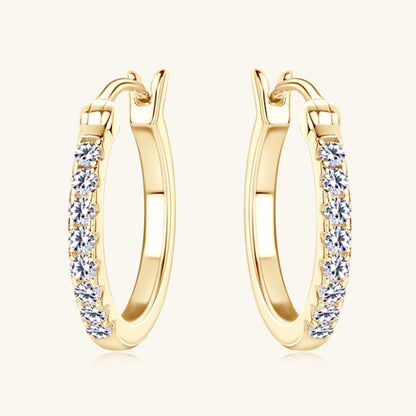 Pure Sterling Silver Sparkala™ Huggie Earrings
