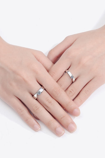 Sparkala™ Rhodium-Plated Inlaid Swirl Ring