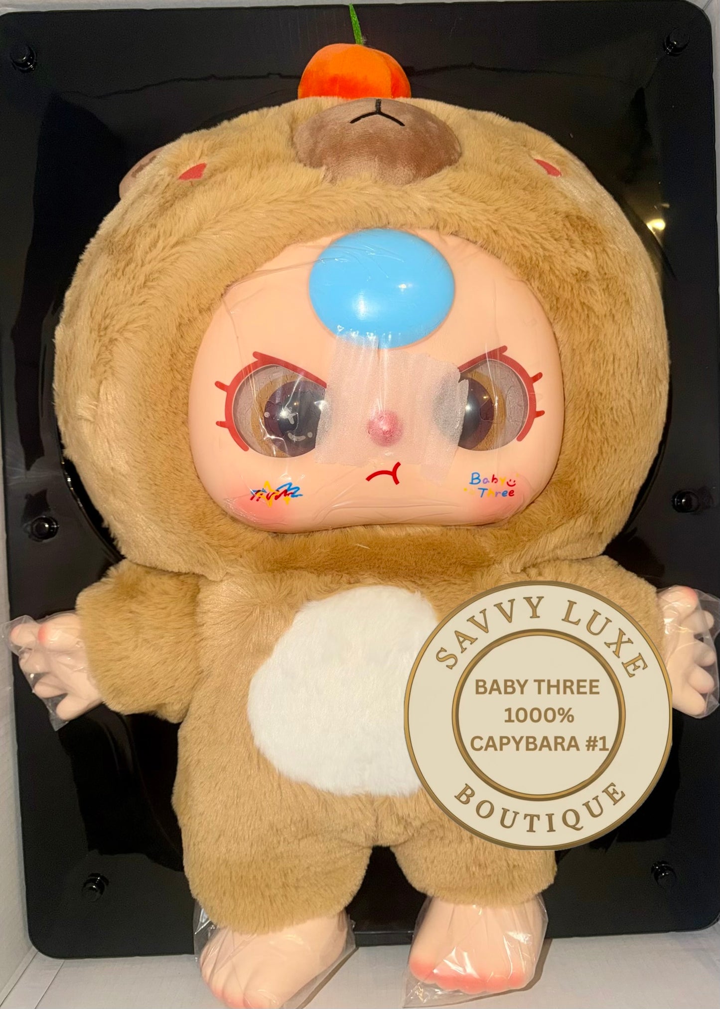 BABY THREE 1000% Capybara Big Baby Confirmed Authentic Art Toy
