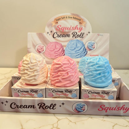 Butter Cream Roll Moldable Vaseline Filled Squishy Toy – Super Soft Slow Rebound Fidget Cheese (7cm)