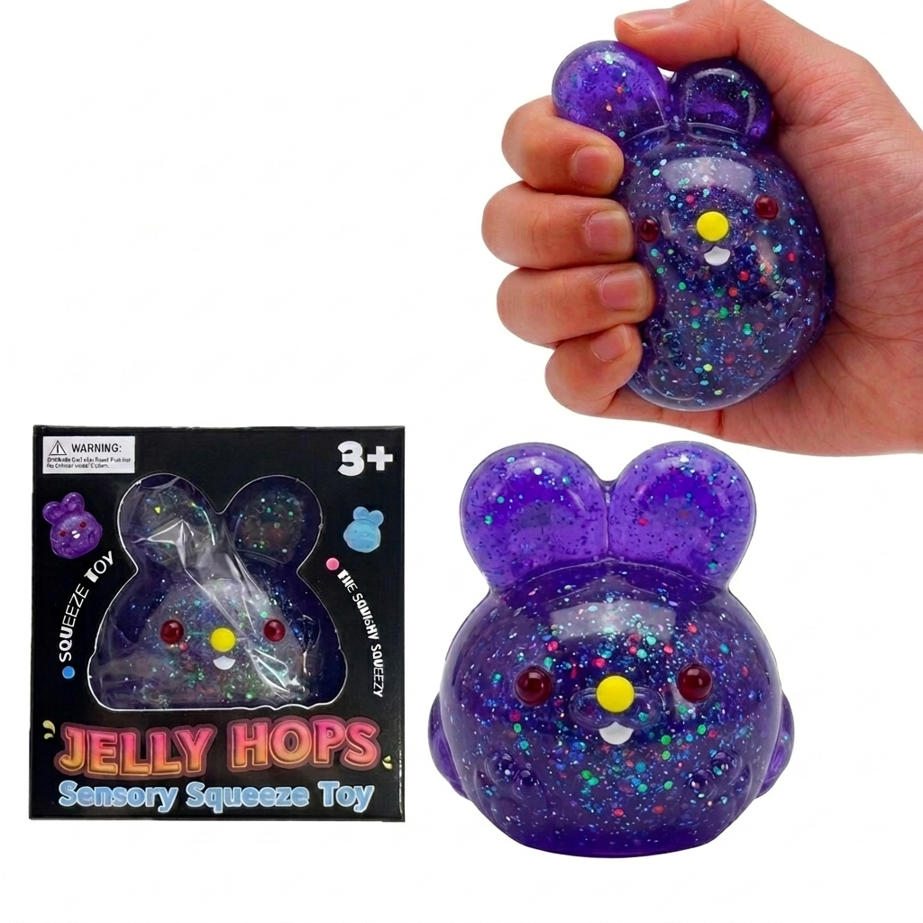 Sugar Bunny Maltose Squishy Cute Kawaii TPR Sensory Fidget Toy