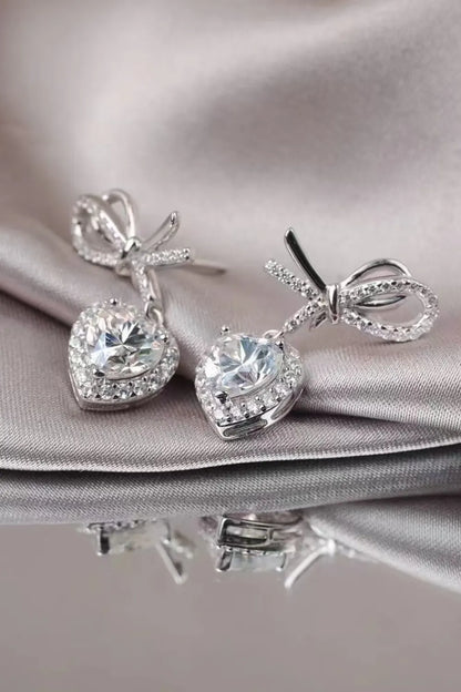 2 Carat Sparkala™ 925 Sterling Silver Heart Earrings
