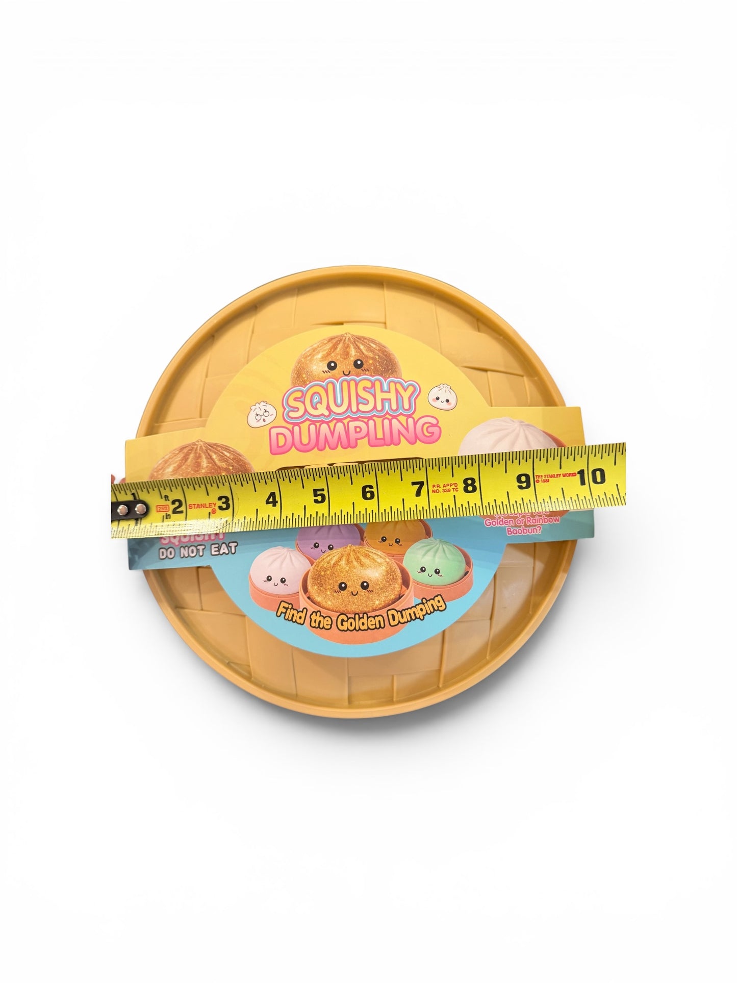 Giant 10-Inch Squishy Dumpling • Jumbo 2.2 lb Heavyweight Sensory Bao Bun Toy with Steamer