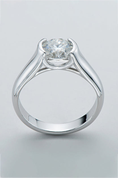Looking Good 2 Carat Brilliant Round Cut Sparkala™ Platinum Over Pure Sterling Silver Ring