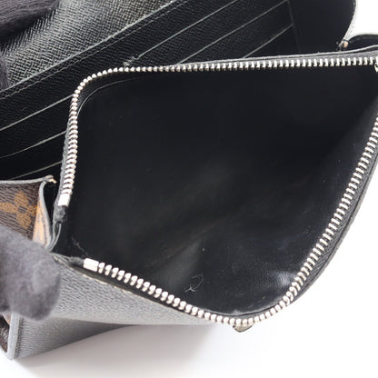 Louis Vuitton Twist Chain Wallet – Monogram & Black Leather with Painted Stripes - Authentic, Pre Loved