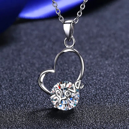 2 Carat Sparkala™ Heart 925 Sterling Silver Necklace
