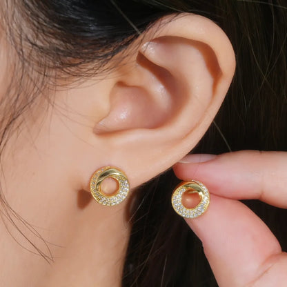 925 Sterling Silver Inlaid Sparkala™ Stud Earrings