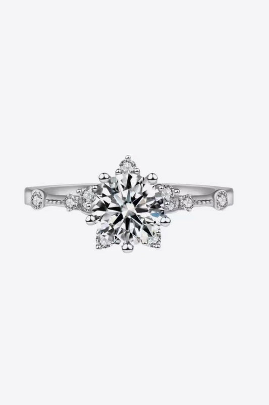 1 Carat Brilliant Round Cut Sparkala™ 6-Prong Ring