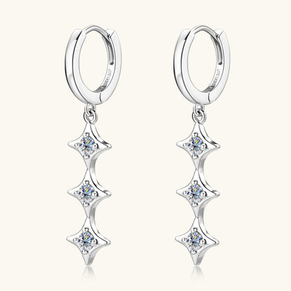 Sparkala™ Pure Sterling Silver Geometric Shape Earrings